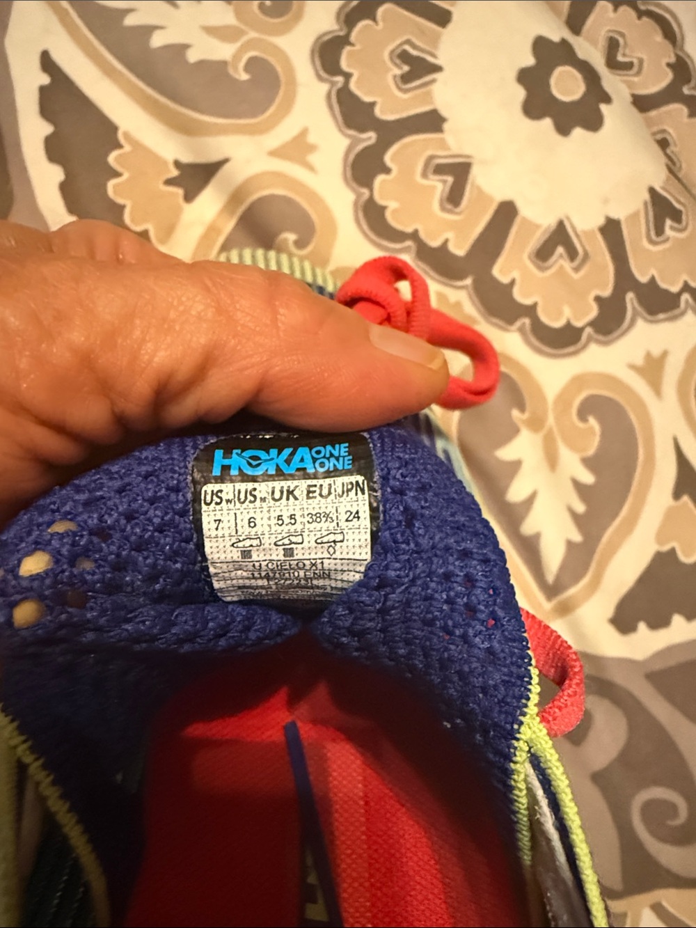 Ladies Hoka  Cielo X1.  Sz 7 - Picture 9 of 9